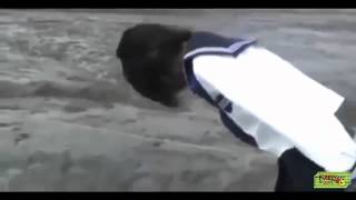 Funny WTF shower mud Japan school girl style