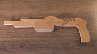 Как сделать резинкострел из дерева своими руками? Классный резинкомет!