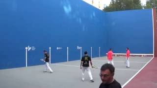 Final campeonato de España frontenis Oli e Iván vs Álvaro y Luís Lechuga
