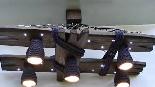 Люстры ручной работы из дерева.  Часть 2.