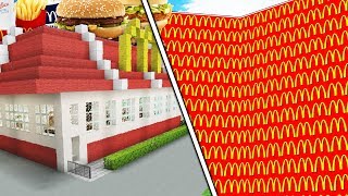 MINECRAFT 1V1V1V1 MCDONALDS LUCKY BLOCK WALLS! - MINECRAFT MODDED MINIGAME | JeromeASF