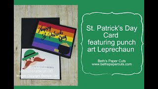 St. Patrick's Day Punch Art Leprechaun ~ Beth's Paper Cuts
