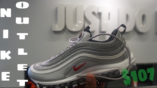 $107 Nike Air Max Silver Bullets at Nike Outlets | St Augustine Day Vlog