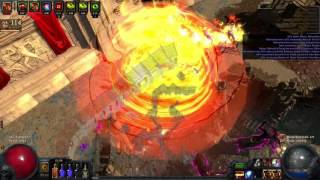 [PoE 2.3] Selfcast Burning Discharge ------- T15 Twin Colosseum Map Full Clear