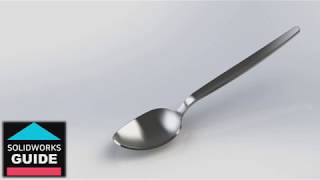 #22 곡면을 이용한 숟가락(Spoon) 모델링 & 어셈블리 [솔리드웍스 튜토리얼]