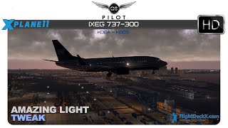 [X-Plane] IXEG 737-300 | KDCA ✈ KBOS | w/Amazing Light Tweak