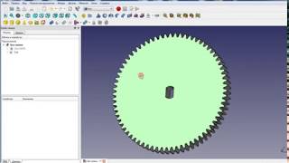 FreeCAD шестерня простая, верстак GEAR часть 1 [Workbench Gear]