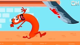 БЕГИ СОСИСОЧКА БЕГИ Очень Опасное Приключение Сосиски Весёлая Игра Для Детей