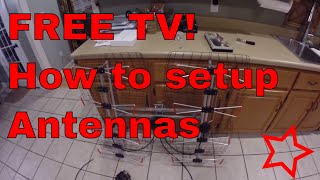 Detailed instructions on how to Install an over the air TV Antenna for free HDTV
