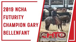 2019 NCHA Futurity Champion Gary Bellenfant