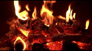 Огонь в камине звук потрескивания дров Fireplace video Relaxing sound FEU DE FOYER 4K HD