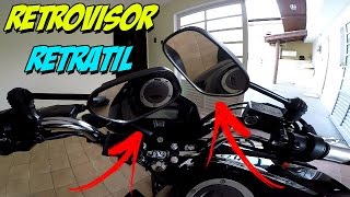 Retrovisor Retrátil "Como Deixar sua moto chave"