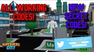 ALL WORKING *SECRET* CODES Roblox Superhero City