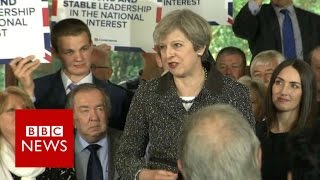 Theresa May promises 'strong and stable leadership' - BBC News