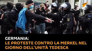 #Germania: le proteste contro la #Merkel nel Giorno dell'Unità tedesca