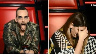 Δεν κρατήθηκε. Του "έφυγαν" στο πλατό του "VOICE" !!!