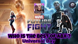 Captain Marvel VS Thor - The Best of ABX Universal day - Marvel Future Fight