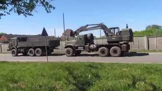 КАМАЗ 5350 буксирует КРАЗ 255Б ЭОВ-4421