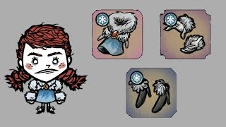 Coldfire Dress, Tufts and Shoes [Dont Starve Together Snowfallen Sets]