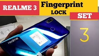 How to set fingerprint lock in realme 3 in Hindi | Fingerprint lock setting Realme