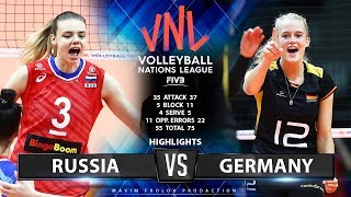 Russia vs Germany  | Highlights | Women's VNL 2019