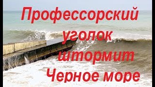 #Алушта  06 02 20г  ШТОРМ  ПРОФЕССОРСКИЙ УГОЛОК #прогулка