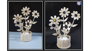 Amazing showpiece with Ice cream stick / Ice cream stick Flowers / Handmade things / ssartscrafts