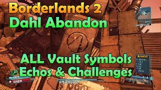 Borderlands 2 Dahl Abandon All Vault Symbols & Echo Recording Locations + All Challenges