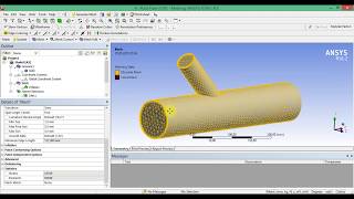 Урок 1.2. Построение сетки в ANSYS Workbench (ANSYS Mesh) для ANSYS CFX