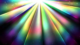 4K 2160p Rainbow Sun Rays Motion Background