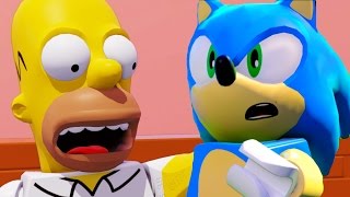 LEGO Dimensions Sonic The Hedgehog & The Simpsons All Cut Scenes & Ending 4k UHD 2160p