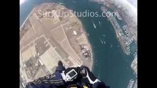 Insane! Navy Leapfrogs Parachute Jumpers Free Fall POV Go-Pro SEALs Jump Coronado San Diego