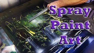 Forbidden Forest -Spray Paint Art by Brandon McConnell