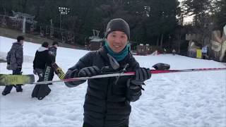 スキーブーツ＆スキー板の履き方