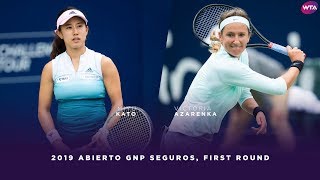 Miyu Kato vs. Victoria Azarenka | 2019 Monterrey Open First Round | WTA Highlights