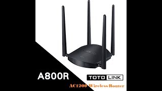 Review or Setup TOTOLINK A800R-AC1200 Wireless Dual Band Router