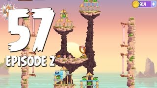 Angry Birds Stella Level 57 Episode 2 Beach Day Walkthrough