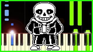 UNDERTALE - MAIN THEME - Piano Tutorial + Sheet Music