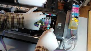 how to install a bulk ink ciss to Epson 1400 printer