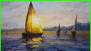 Мастер-Класс Александра Южакова. Яхта в лучах солнца +79818457723
