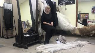 Самый большой песец в мире. Перфорация меха учениками.