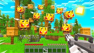 FIGHTING 10,000 ANGRY BEES IN MINECRAFT!