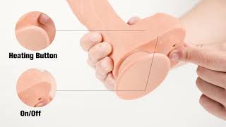 Treediride Realistic Dildo Automatic G spot Vibrator with Suction Cup for Women Hands-Free Sex Fun