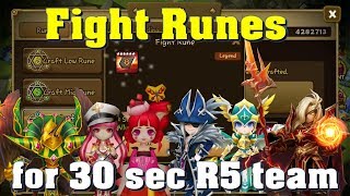 Summoners War - Building the 30 seconds R5 team! Fight runes crafting