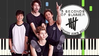 5 Seconds Of Summer - Youngblood // Easy Piano Tutorial + SHEET MUSIC