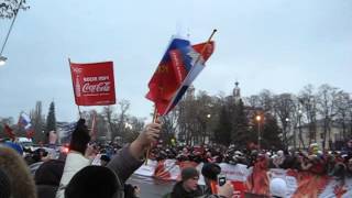 Финиш эстафеты Олимпийского огня в Мичуринске