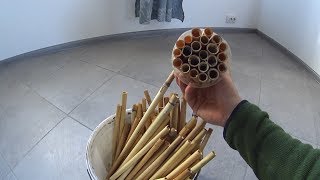 Разведение ОСМИЙ Как сделать улья для осмий