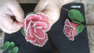 Глоксиния махровая.  Мастер - класс. Бисероплетение.