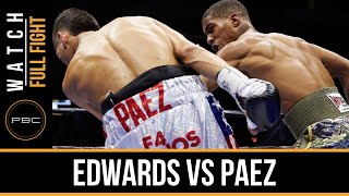 Edwards vs Paez FULL FIGHT: Dec. 12, 2015 - NCBSN