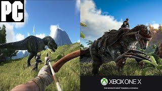 XBOX ONE X vs PC Comparison - ARK: SURVIVAL EVOLVED
